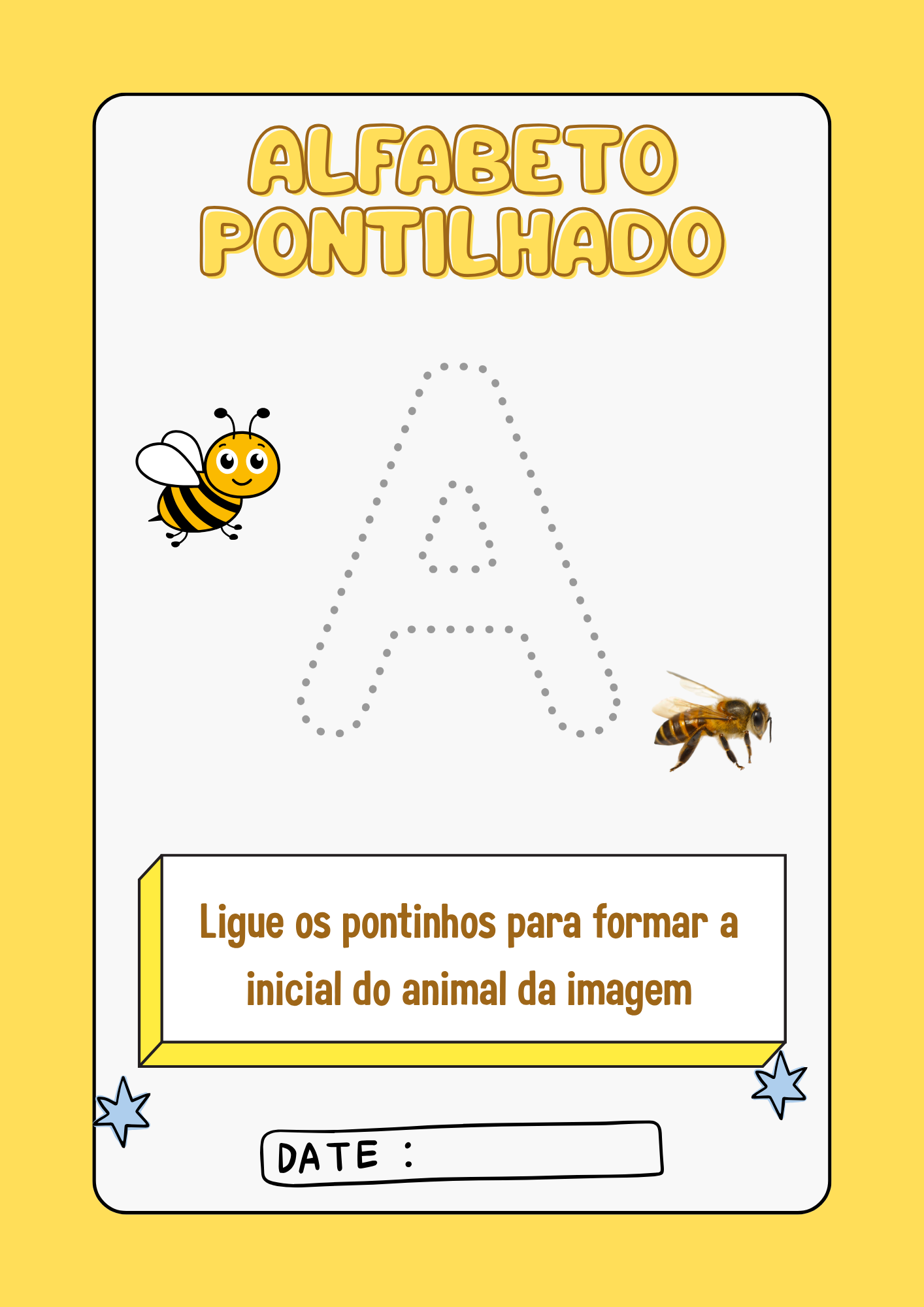 Alfabeto Pontilhado - A4